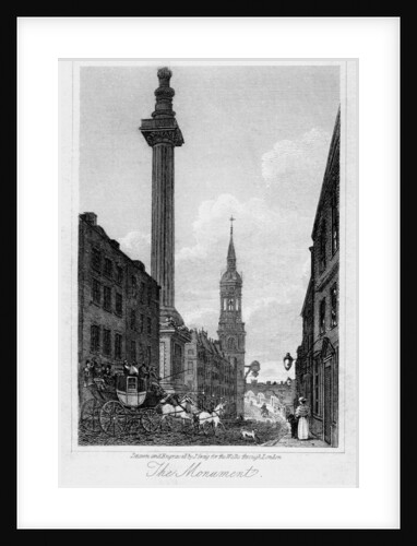 The Monument, City of London by J Greig