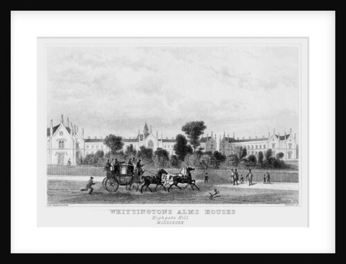 Whittington's Almshouses, Highgate Hill, London by J Davies