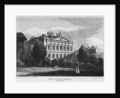 Earl Spencer's House, Green Park, Westminster, London by Byrne