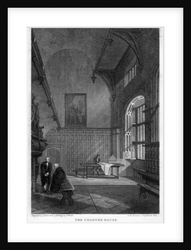 Interior of the Great Hall, Charterhouse, London by J Lewis
