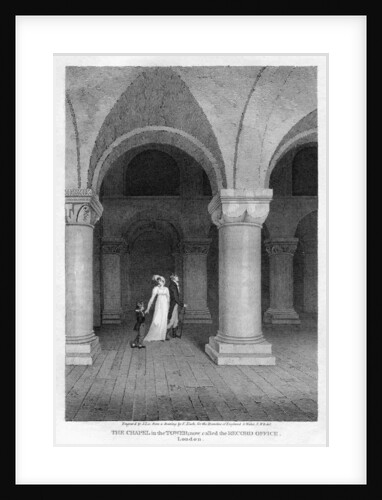 'The Chapel in the Tower, now called the Record Office', Tower of London by J Lee