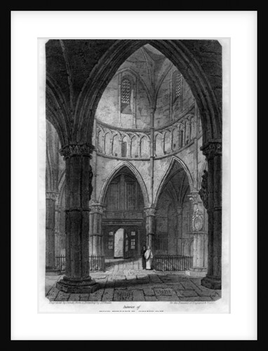 Interior of the Temple Church, London by Sands