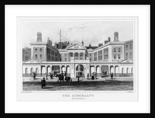 The Admiralty, Whitehall, Westminster, London by H Wallis