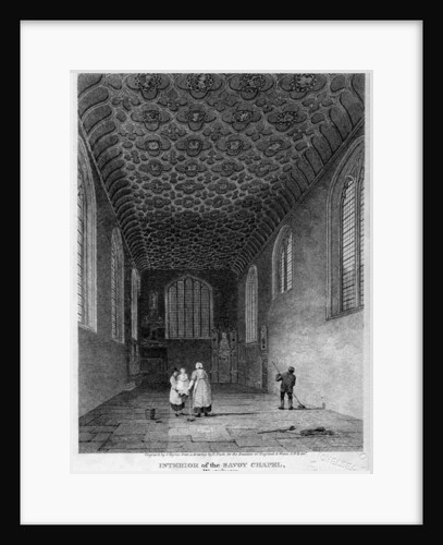 Interior of the Savoy Chapel, Westminster, London by J Byrne