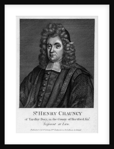 Sir Henry Chauncy, English lawyer, educator and antiquarian by Anonymous