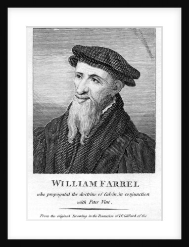 William Farel, 16th century French evangelist by Anonymous