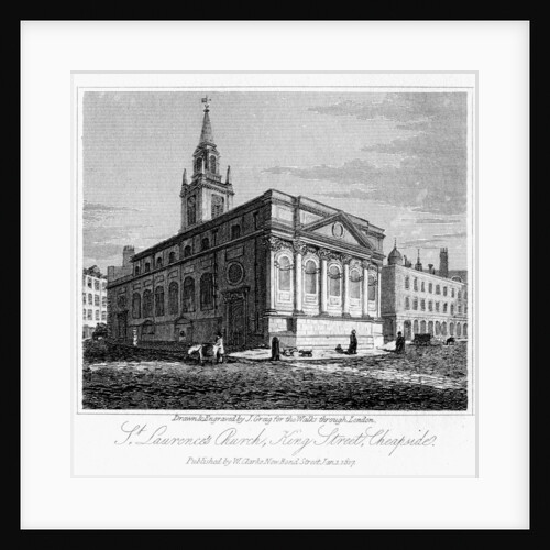 St Laurence's Church, King Street, Cheapside, City of London by J Greig