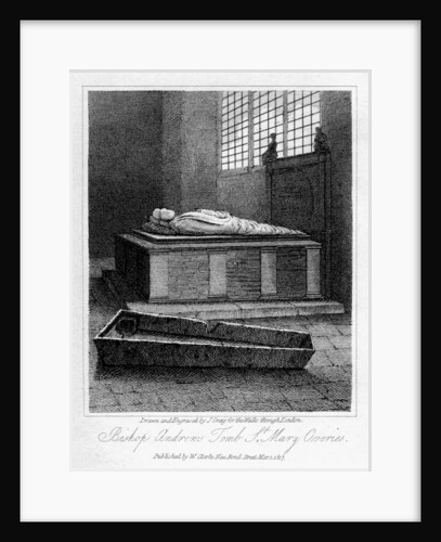 Bishop Andrew's tomb, St Mary Overie's Church, Southwark, London by J Greig