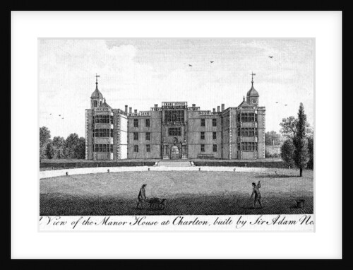 A View of the Manor House at Charlton, built by Sir Adam Newton by Anonymous