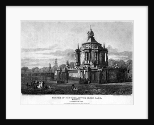 Temple of Concord, Green Park, Westminster, London by Sands
