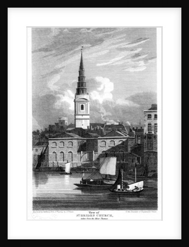 St Bride's Church, London by Matthews