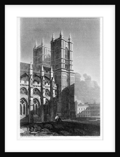 Western towers, Westminster Abbey, London by Matthews
