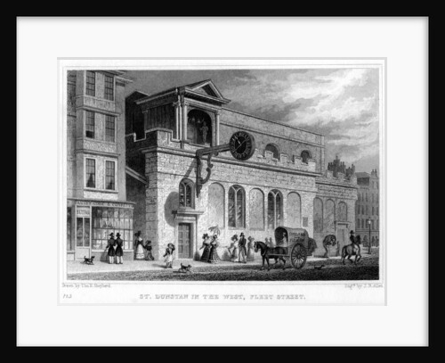 Church of St Dunstan in the West, Fleet Street, City of London by JB Allen