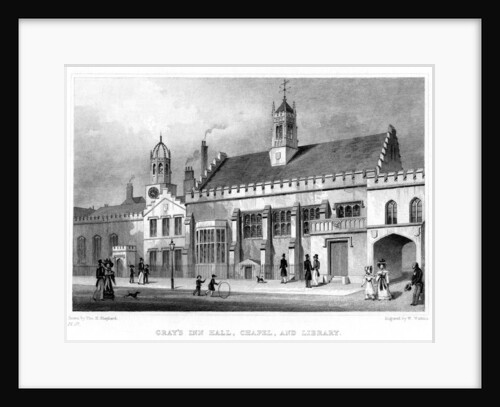 Gray's Inn Hall, Chapel, and Library, London by W Watkins