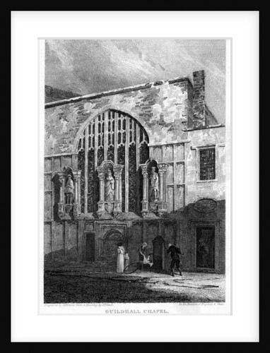 Guildhall Chapel, City of London by H Hobson