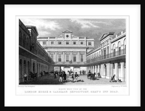 London Horse and Carriage Repository, Gray's Inn Road by William Deeble