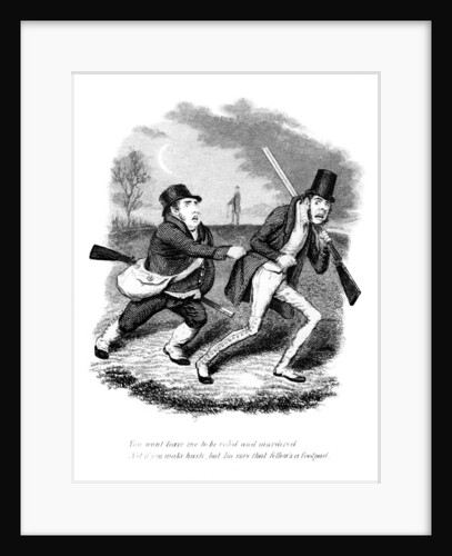 Cartoon showing hunters or poachers by Anonymous