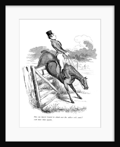 Equestrian cartoon by Anonymous