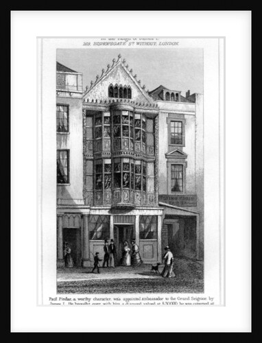 The Residence of Sir Paul Pindar, Bishopsgate, City of London by Anonymous