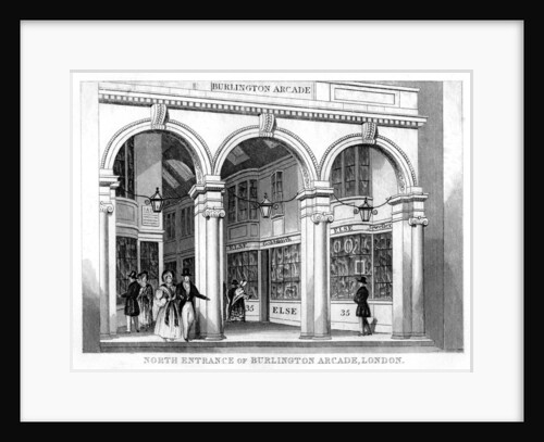 North entrance of Burlington Arcade, Westminster, London by Anonymous