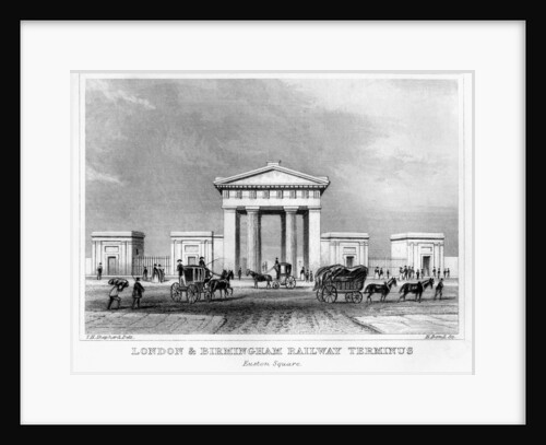 London and Birmingham Railway terminus, Euston Square, London by H Bond