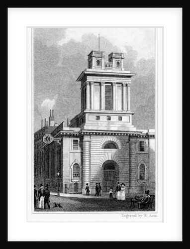 Church of St Mary Woolnoth, Lombard Street, City of London by R Acon