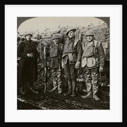 Lewis machine gunners, Hollebeke, Belgium, World War I by Realistic Travels Publishers