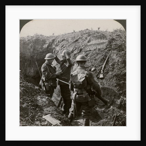 Interrogating a German prisoner to obtain information, World War I by Realistic Travels Publishers