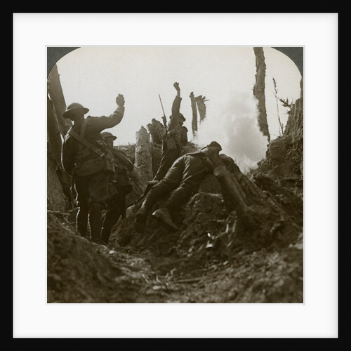 North Country troops bombing a German machine gun position, Polygon Wood by Realistic Travels Publishers