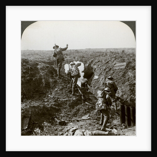 British soldiers attacking the Hindenburg Line, World War I by Realistic Travels Publishers