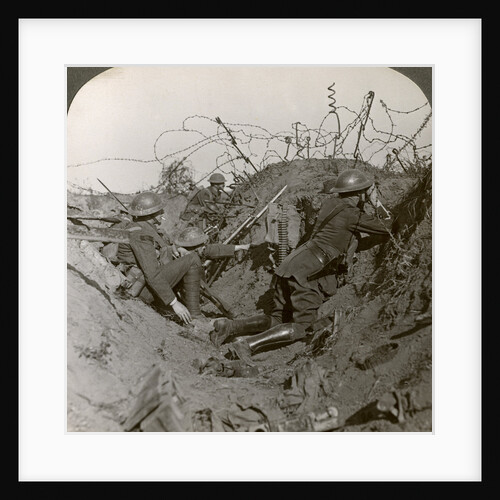 Observation officer and signallers keep a sharp lookout, St Quentin, France, World War I by Realistic Travels Publishers