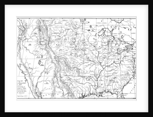 Map of North America with locations of Native American tribes by Myers and Co