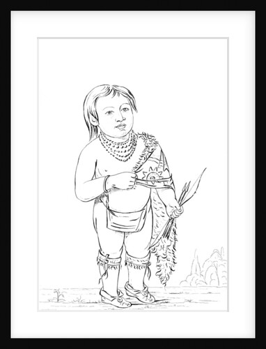 Six year old Native American chief by Myers and Co