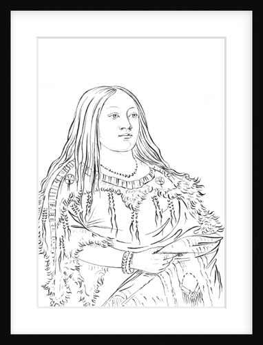 Portrait of a Native American woman by Myers and Co