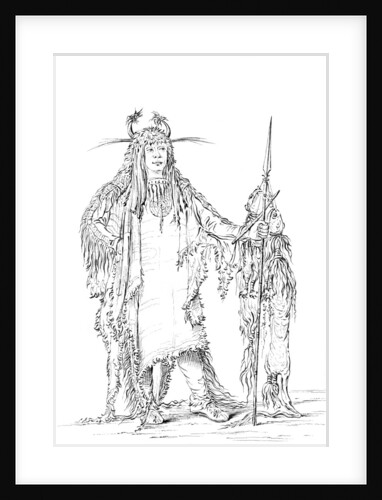 Portrait of 'Eagle Ribs', Native American Man by Myers and Co