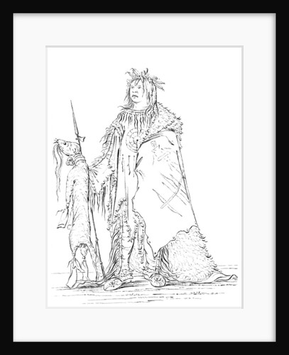 Portrait of 'Iron Horn', Native American man by Myers and Co