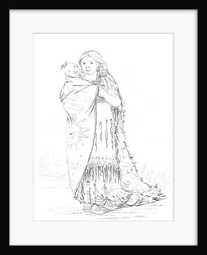 Native American Woman and Baby by Myers and Co