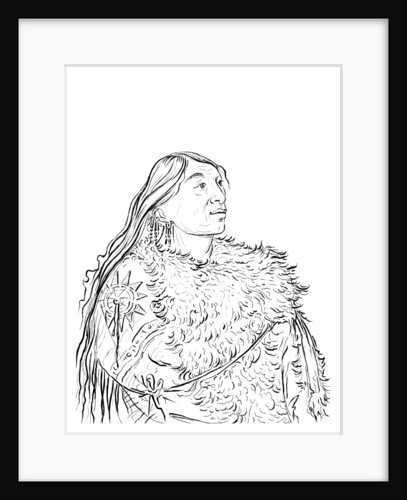 Portrait of a Native American man by Myers and Co