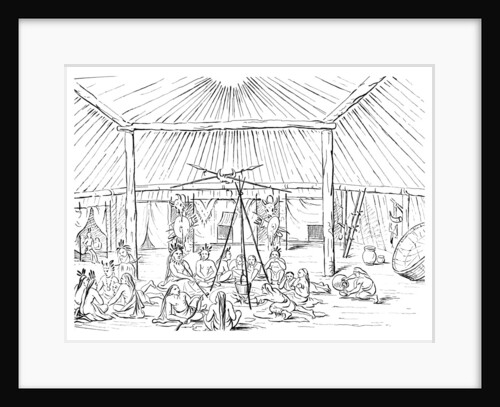 Interior of a Teepee by Myers and Co