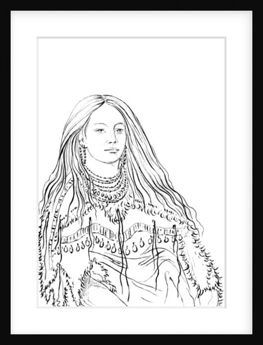 Portrait of 'Mint', Native American woman by Myers and Co