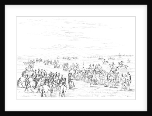 Native American horse race by Myers and Co
