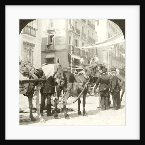 State Coach, Calle Mayor, Madrid by Excelsior Stereoscopic Tours