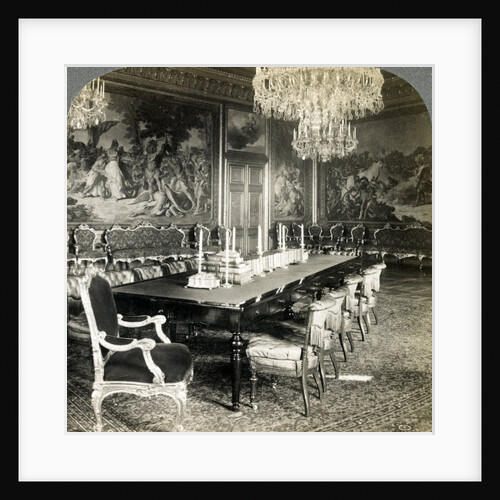 Council chamber of King Oscar II, Royal Palace, Stockholm, Sweden by Underwood & Underwood