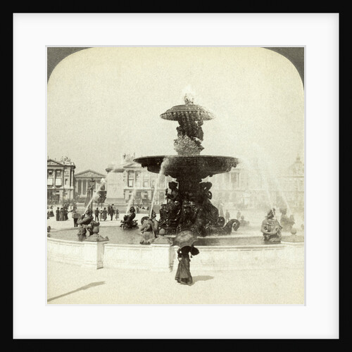 Fountain, Place de la Concorde, Paris, France by Underwood & Underwood