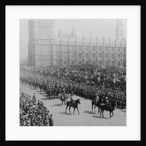Canadian mounted troops, procession for Queen Victoria's Diamond Jubilee, London by James M Davis