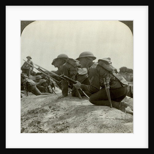 Canadian infantry rush a German position, World War I by Realistic Travels Publishers