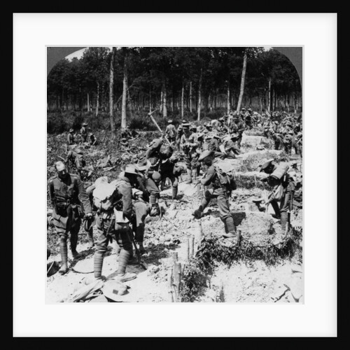 Soldiers digging trenches, World War I by Realistic Travels Publishers