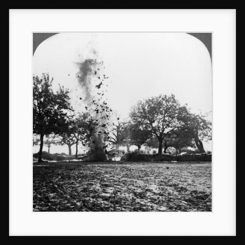 A German shell exploding, World War I by Realistic Travels Publishers