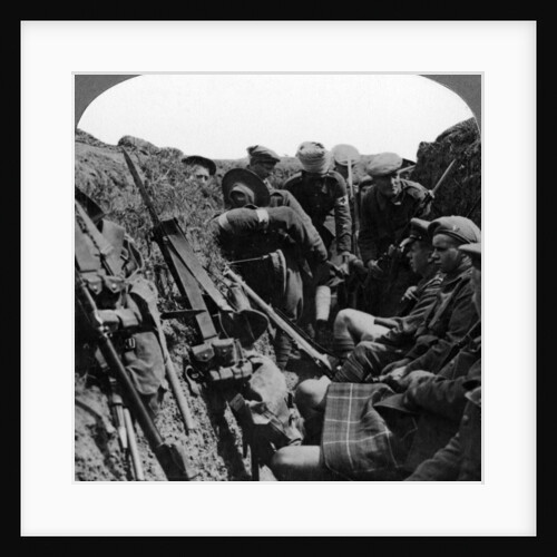 Stretcher bearers removing a wounded officer, World War I by Realistic Travels Publishers