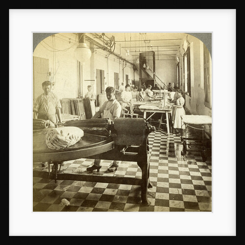 Packing prize butter for the European markets, Hasley, Denmark by Underwood & Underwood
